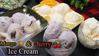 Sensational Mango and Cherry Ice Cream  Arshias Kitchen World [upl. by Etta]