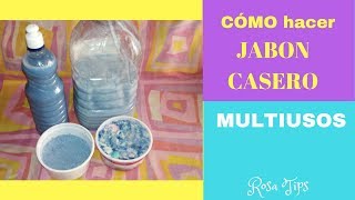 COMO HACER jabón casero MULTIUSOS  JABON PARA PISO BAÑO COCINA [upl. by Asital]