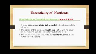 Introduction to Plant Nutrition Plant Nutrients Classification Essentiality of Plant Nutrients [upl. by Namaj]