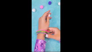 Comment faire des bracelets avec des paillettes flottantes SlickSlimeSam Filles Shorts [upl. by Haissem]