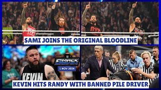 SMACKDOWN Review 8 NOV 2024  Sami Joins OG Bloodline WARGAMES Sure  Banned Pile Driver to Randy [upl. by Teddy723]