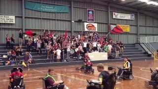 RBB singing for the Western Sydney Wanderers Wheelchair Football Team [upl. by Ian99]