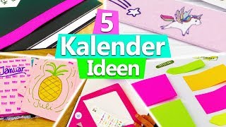 KALENDER 2018 gestalten 5 IDEEN für DIY Planner Setup  Filofax DIY Inspiration basteln deutsch [upl. by Novelia474]