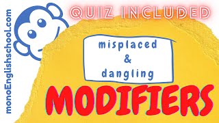 Misplaced and Dangling Modifiers  mono English school [upl. by Kyre]