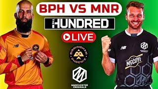 The Hundred Live  Birmingham Phoenix vs Manchester Originals live  BPH vs MNR Live  Live cricket [upl. by Naillimxam]