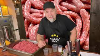 grobe Rostbratwurst selber machen  Thüringer Bratwurst  Opa Jochen´s Rezept [upl. by Pollyanna601]