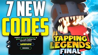 NEW ALL WORKING CODES FOR TAPPING LEGENDS FINAL IN 2024 ROBLOX TAPPING LEGENDS FINAL CODES [upl. by Yentterb]