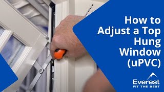 How to Adjust a Top Hung Window uPVC [upl. by Kcyrred]