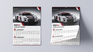 Calendar Design Tutorial 2024 [upl. by Eggleston]