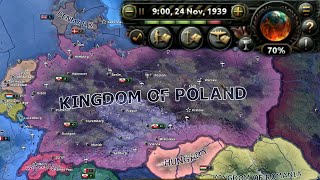 Polska Złomuje Niemcy w 1939 roku  Hoi4 Timelapse [upl. by Nidnal]