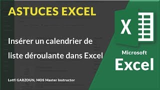 Insérer un calendrier de liste déroulante dans Excel 📆 [upl. by Sexela]