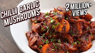 Chilli Garlic Mushroom Recipe  Quick amp Easy Garlic Mushroom  Veg Party StarterAppetizer  Bhumika [upl. by Heber619]