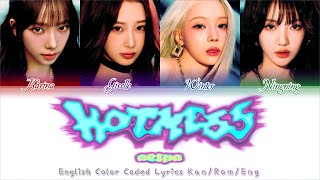 aespa  Hot Mess エスパ Hot Mess  English Lyrics Translation  Eng Sub Color Coded Lyrics [upl. by Lav262]