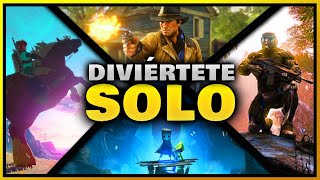 🎮 10 MEJORES JUEGOS para JUGAR SOLO en PC 🎮 [upl. by Atsirhc]