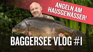 Karpfenangeln am Baggersee Hausgewässer mit Marcel Bassanello  Vlog 1  2024  Nachtangeln [upl. by Hwu]