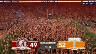 3 Alabama vs 6 Tennessee THRILLING Ending  2022 College Football [upl. by Edette]