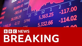 Global stock markets plunge over fears of US slowdown  BBC News [upl. by Fifi]