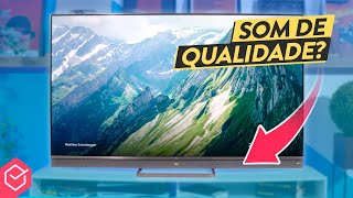 TV TCL QLED C825  uma TV 4K BARATA com SUBWOOFER e SOUNDBAR integrada [upl. by Lewse]