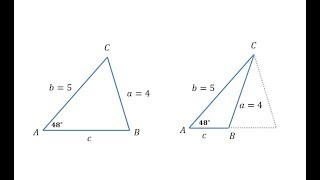 The Law of Sines  Two Solutions SSA [upl. by Niwrek]