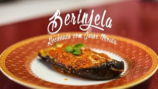 BERINJELA RECEITAS  RECHEADA COM CARNE MOÍDA [upl. by O'Gowan185]