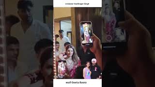 Cricketer Harbhajan Singh wife geeta barsa Harbhajan Singh shortvideo youtubeshort [upl. by Martelli867]