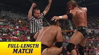 FULLLENGTH MATCH  Raw  Triple H vs The Rock  WWE Championship Match [upl. by Wampler352]