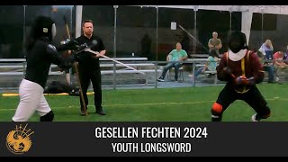 Gesellen Fechten 2024  Youth Longsword [upl. by Anialad392]