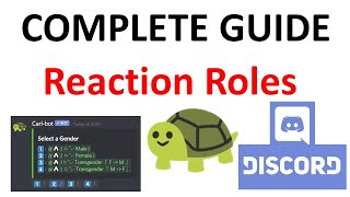 How to add Reaction Roles in Discord COMPLETE GUIDE with Carl BOT [upl. by Jehoash]