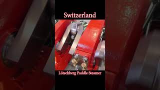 quotLötschbergquot Paddle Steamer 2 cylinder engine Switzerland short [upl. by Nonnel94]