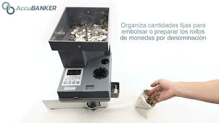 Contadora de monedas AccuBANKER AB630 [upl. by Cudlip]