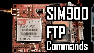 SIM900 GPRS FTP AT Commands [upl. by Enilada]