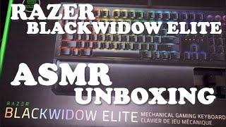 Razer BlackWidow Elite  Green Switch Unboxing ASMR [upl. by Ragas846]