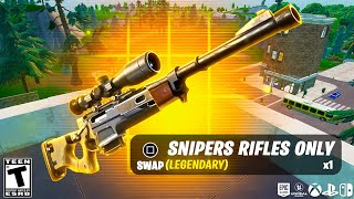 This Proves Im the BEST Sniper in Fortnite Snipers ONLY [upl. by Nessim]