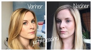 Tutorial Gelbstich im Haar entfernen mit Silbershampoo  justmerachel [upl. by Eelyrehc]