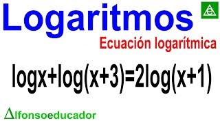 ECUACIONES LOGARÍTMICAS  Ejercicios con Ecuaciones con logaritmosPropiedades de los Logaritmos 10 [upl. by Rbma49]