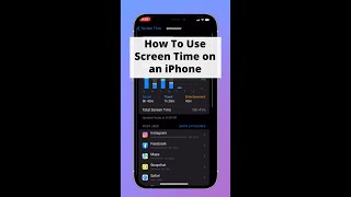 How To Use iPhone Screen Time [upl. by Goldfarb]