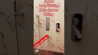 jaquar thermostat body jet ampcieling rain shower fitting installation plumbing trending shorts 🛠🔥 [upl. by Pihc]