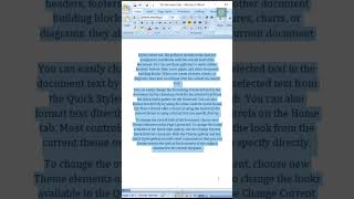 How to Align Center in MS Word  How to center align text in Microsoft Word msword alignment word [upl. by Aden]