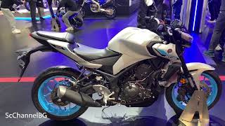 New Yamaha MT03 2025 Walkaround EICMA 2024 [upl. by Kanor]