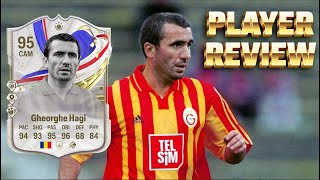 ¡EL MESSI RUMANO REVIEW GHEORGHE HAGI 95 GREATS OF THE GAME ICON EAFC 24 [upl. by Modeste]