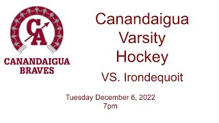 Canandaigua Varsity Hockey VS Irondequoit 12622 [upl. by Troth]