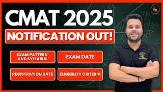 CMAT 2025 Notifications Out  Strategy Exam Pattern amp Syllabus  Udit Sir MBA Pathshala cmat2025 [upl. by Halvaard]