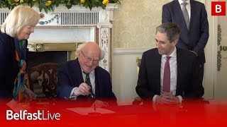 Simon Harris becomes Ireland’s youngest Taoiseach [upl. by Naryb]