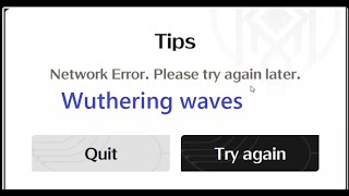 How to fix Network Error Please try again later Wuthering waves windows pc [upl. by Rahmann]