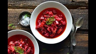 Vegetarian Borscht Recipe [upl. by Drofkcor]