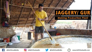 Traditional JaggeryGur Making Production Unit in India I Jaggery Making step by step explanation [upl. by Aleibarg]