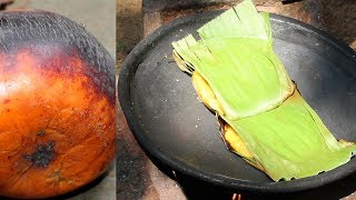 Taler Pora Paturi Pitha  Kalapata Pora Taler Pitha  Indian Traditional Palm Recipe [upl. by Halil]