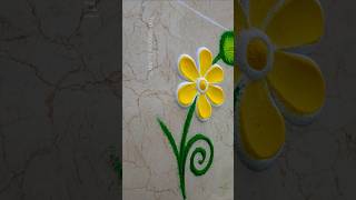 Daily Rangoli Design rangoli rangolidesign art creative flowers shorts festivel easyrangoli [upl. by Lux]