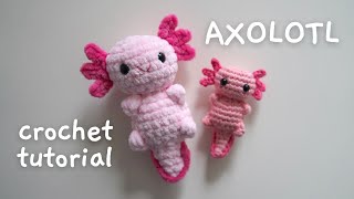 NOSEW Axolotl Crochet Tutorial · Easy Quick amp BeginnerFriendly Free Amigurumi Doll Pattern [upl. by Pricilla]