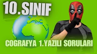 10Sınıf Coğrafya 1Dönem 1Yazılı Soruları  KODLAMALARLA ÖĞREN🌍 [upl. by Primo623]